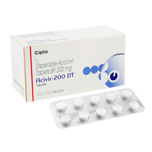 Acivir 200mg DT (Dispersible Aceclovir) 120 Tablet