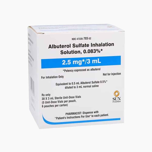 Albuterol Inhalation Solution 180 Respules