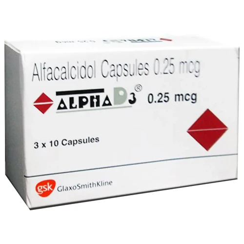 Alfacalcidol 0.25 mcg (ALPHA D3) 60 Capsules