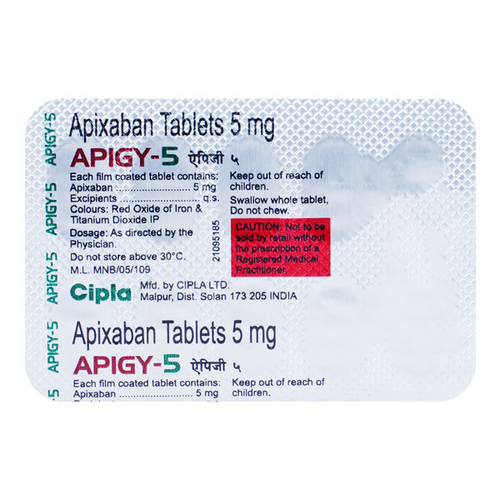 Apigy Tablet (Apixaban) 2.5 mg