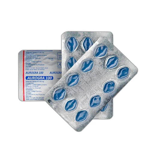 Aurogra 100 mg (Sildenafil Citrate) 120 Tablet