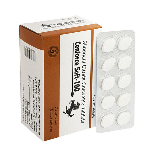 Cenforce Soft 100mg (Sildenafil Citrate) 120 Tablet