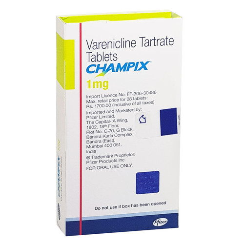 Champix Tablet (Varenicline Tartrate) 60 Tablet