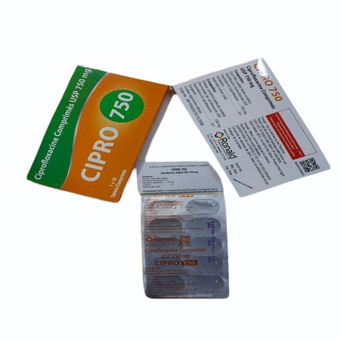 Cipro 750 (Ciprofloxacin) 60 Tablet