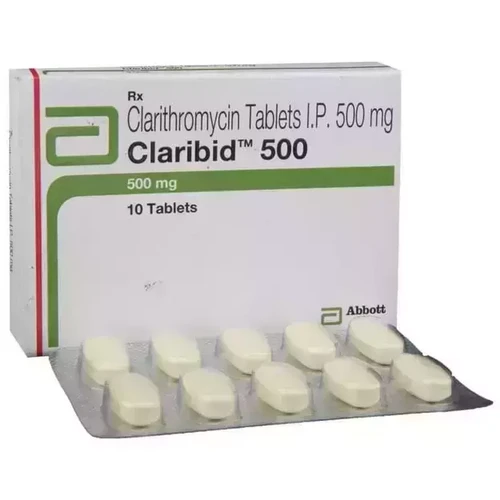 Claribid 500mg Tablet (Clarithromycin) 60 Tablet