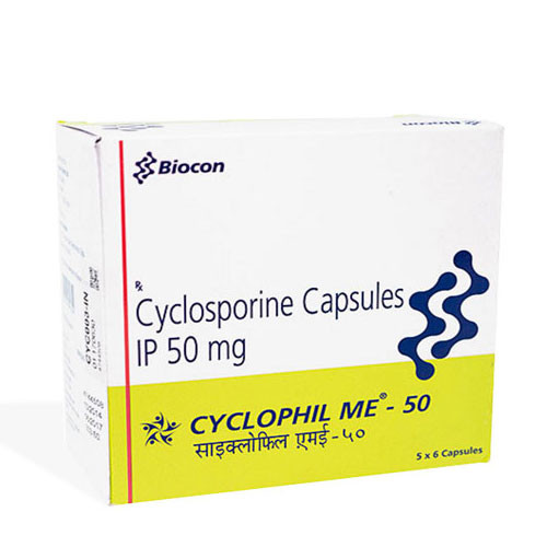Cyclophil Me 50 Capsule (Cyclosporine) 60 Capsules