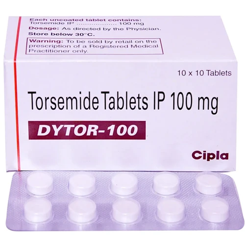 Dytor 100mg Tablet (Torasemide 100mg) 60 Tablet