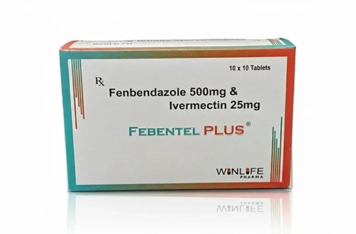 Febentel plus (Fenbendazole 500mg & Ivermectin 25mg) 200 Tablets