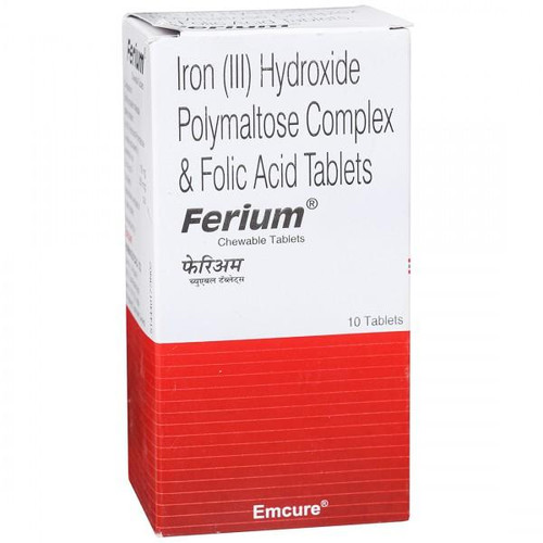 Ferium Chewable Tablet (Iron Folic Acid) 60 Tablet