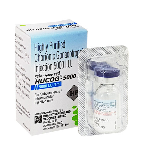 Hucog 5000IU Injection 6 vial