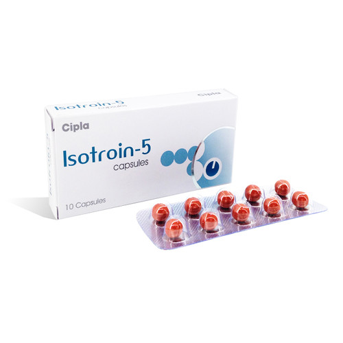 Isotroin 5 mg (Isotretinoin) 60 Capsules