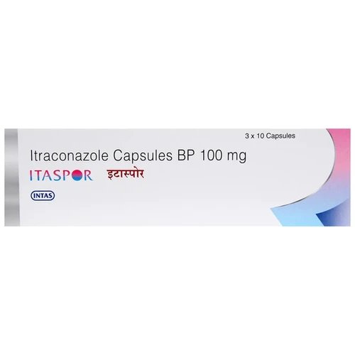 Itaspor 100mg Capsule (Itraconazole) 60 Capsules
