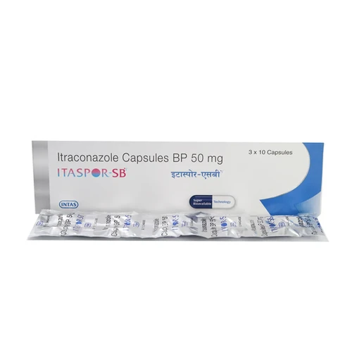 Itaspor 50mg Capsule (Itraconazole) 60 Capsules