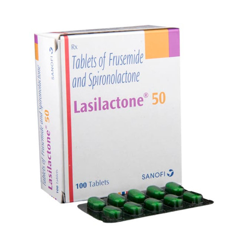 Lasilactone 50 mg Tablet (Furosemide 20mg/Spironolactone 50mg) 60 Tablet