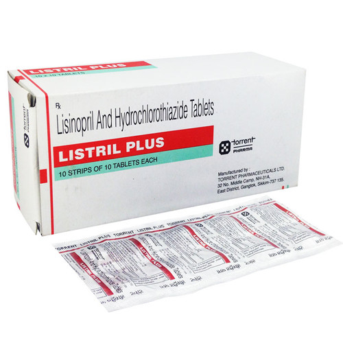 Listril Plus Tablet (Lisinopril and Hydrochlorothiazide) 2 Strip