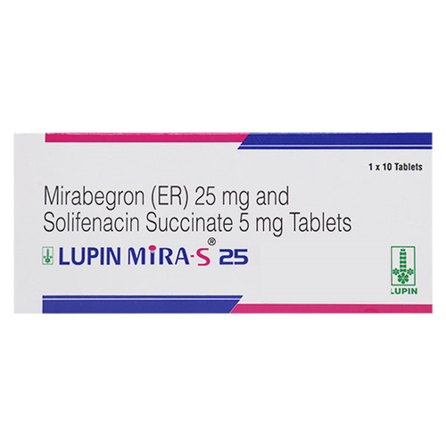 Lupin Mira 25mg Tablet (Mirabegron 25) 60 Tablet