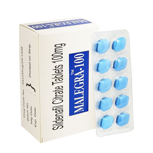 Malegra 100mg (Sildenafil) 120 Tablet