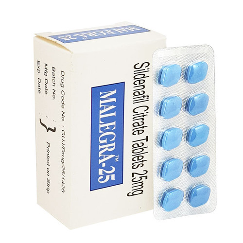 Malegra 25mg (Sildenafil Citrate) 120 Tablet