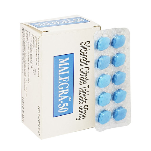 Malegra 50mg (Sildenafil Citrate) 120 Tablet