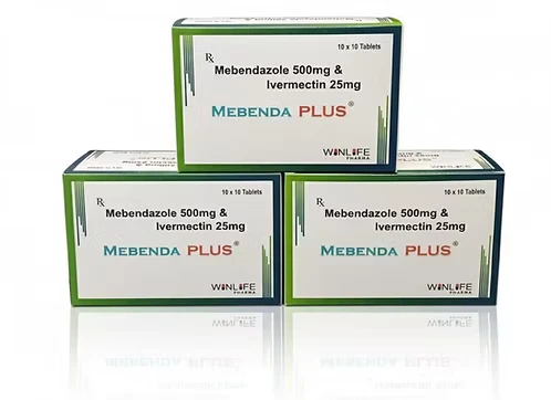 Mebenda plus (Mebendazole 500 mg & Ivermectin 25 mg) 200 Tablets