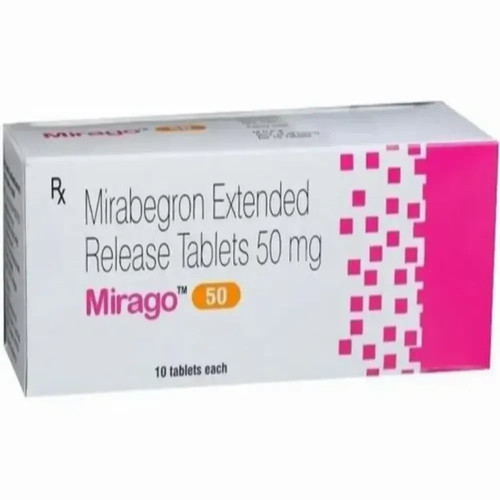 Mirago 50mg Tablet (Mirabegron Extended 50mg) 60 Tablet