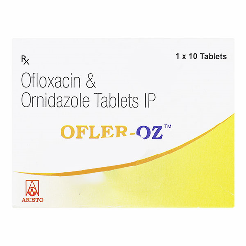 Ofler OZ Tablet (Ofloxacin 200mg/Ornidazole 500mg) 60 Tablet