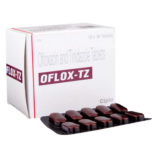 Oflox TZ Tablet (Ofloxacin & Tinidazole) 60 Tablet