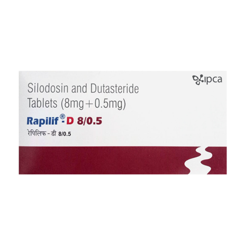 Rapilif D 8 New Capsule (Silodosin 8mg/Dutasteride 0.5mg) 60 Tablet