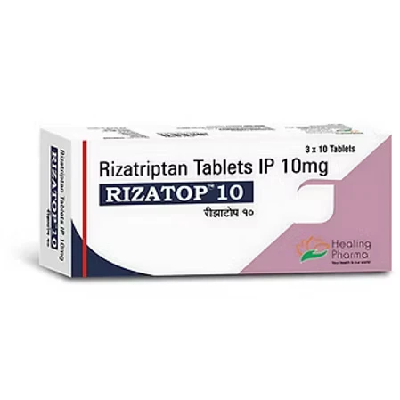 Rizatriptan Tablet 10 mg (Rizatop) 60 Tablet