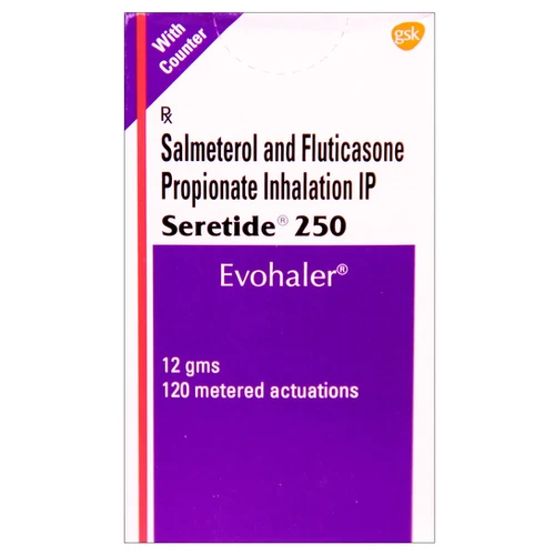 Seretide 250mcg Evohaler (Salmeterol/Fluticasone) 2 Inhaler