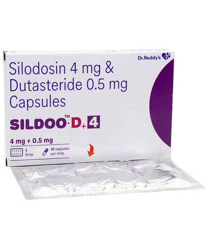 Sildoo D4 4mg/0.5mg Capsule (Silodosin /Dutasteride 60 Capsules