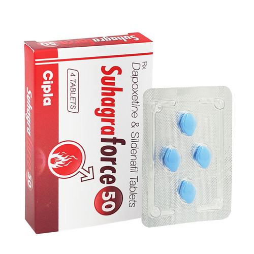 Suhagra Force 50mg (Sildenafil/Dapoxetine) 120 Tablet