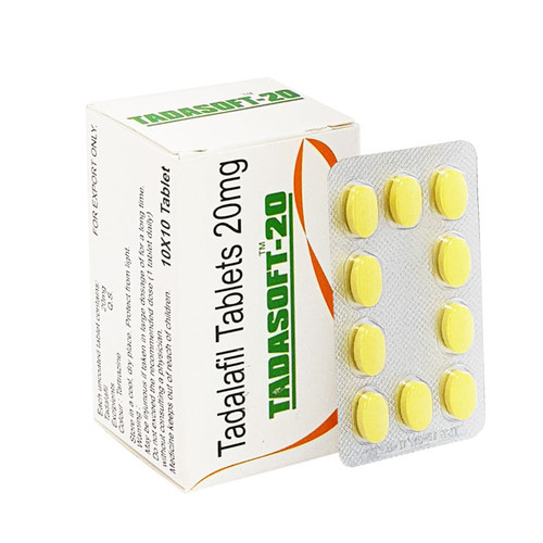 Tadasoft 20mg (Tadalafil) 120 Tablets