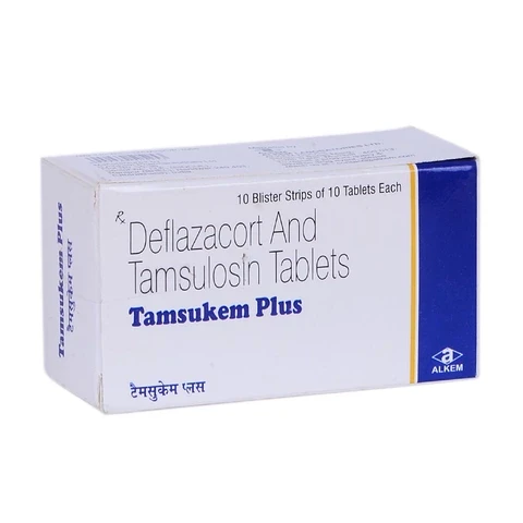 Tamsukem Plus (Tamsulosin and Deflazacort) Tablet 60 Tablet