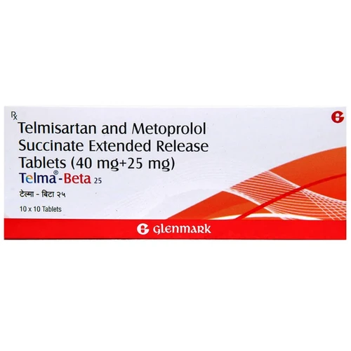 Telma-Beta Tablet ER (Telmisartan and Metoprolol Succinate) 25 mg