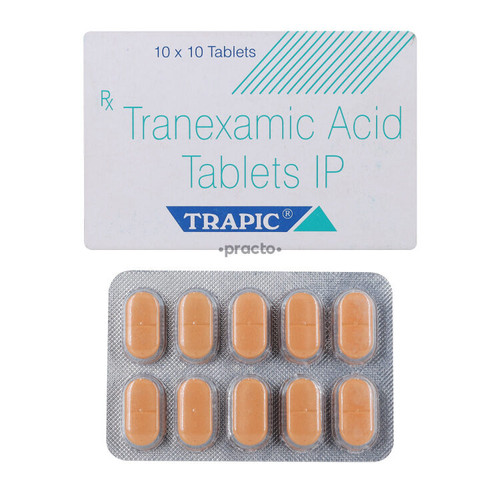 Trapic 500 mg Tablet (Tranexamic Acid 500mg) 60 Tablet