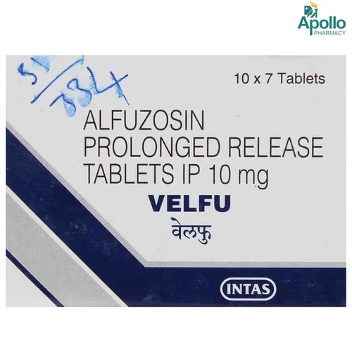 Velfu 10mg Tablet (Alfuzosin 10 mg) 56 Tablet