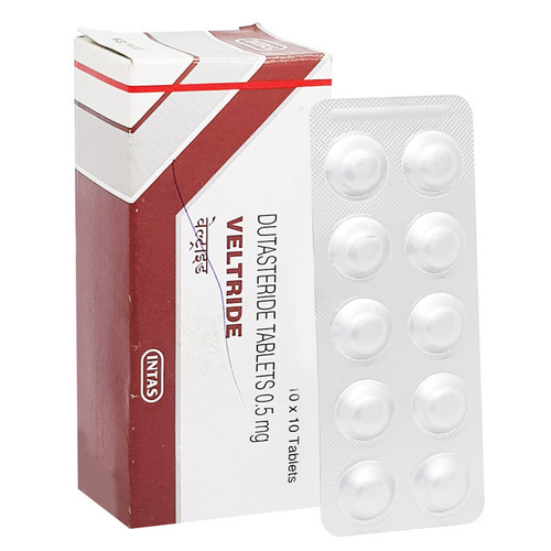 Veltride 0.5 mg Tablet (Dutasteride 0.5mg) 60 Tablet