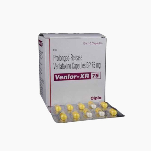 Venlor-XR 75 (Venlafaxine) 100 Capsules