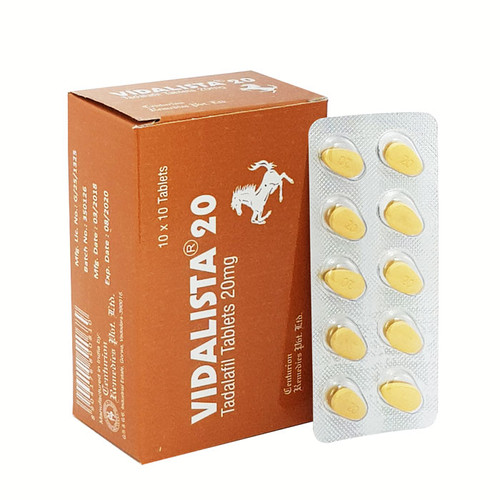 Vidalista 20mg (Tadalafil) 120 Tablet