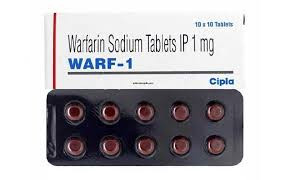 Warf 1 mg Tablet (Warfarin 1mg) 120 Tablet