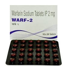 Warf 2mg Tablet (Warfarin 2mg) 120 Tablet