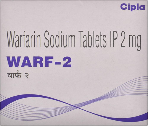 Warf 2mg Tablet (Warfarin 2mg) 120 Tablet