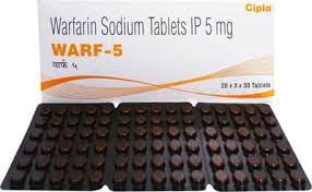 Warf 5mg Tablet (Warfarin 5mg) 120 Tablet