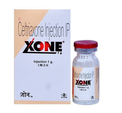 Xone 500mg Injection (Ceftriaxone) 10 vials