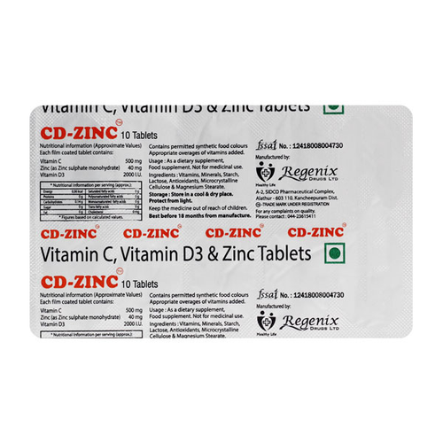 Zinc Tablet 200 Tablet