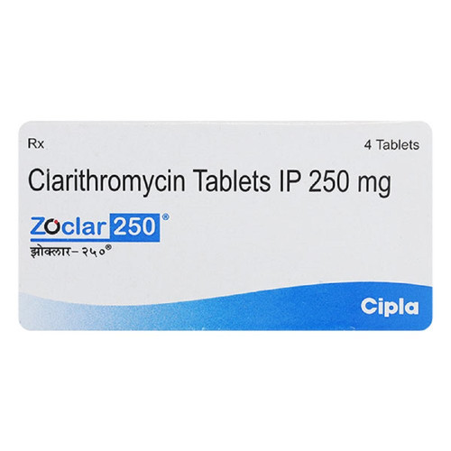 Zoclar 250mg Tablet (Clarithromycin) 60 Tablet